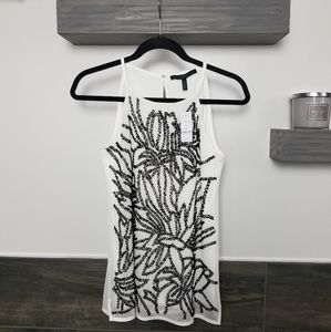 NWT White House Black Market sequin halter Top XS